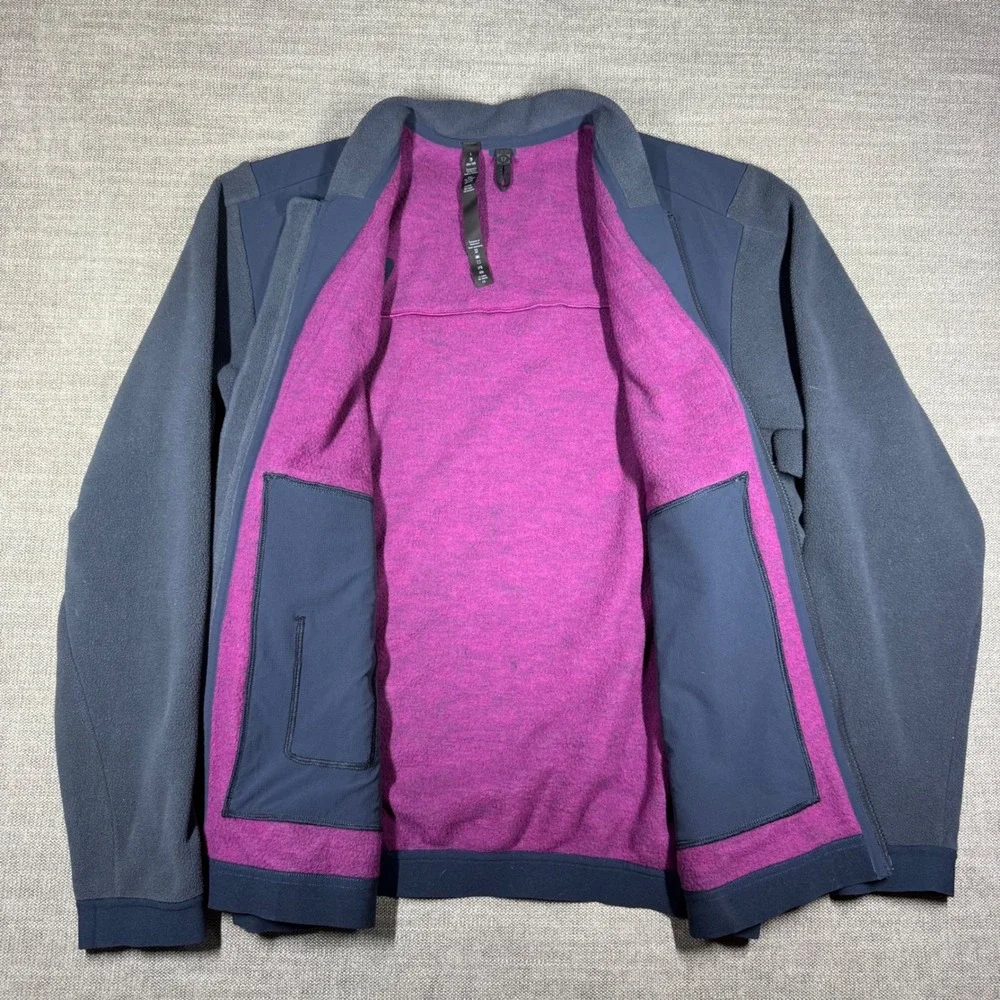 Lululemon Lab Siffra Hybrid Bomber Jacket Merino Wool Blend M4A21S Mens Large